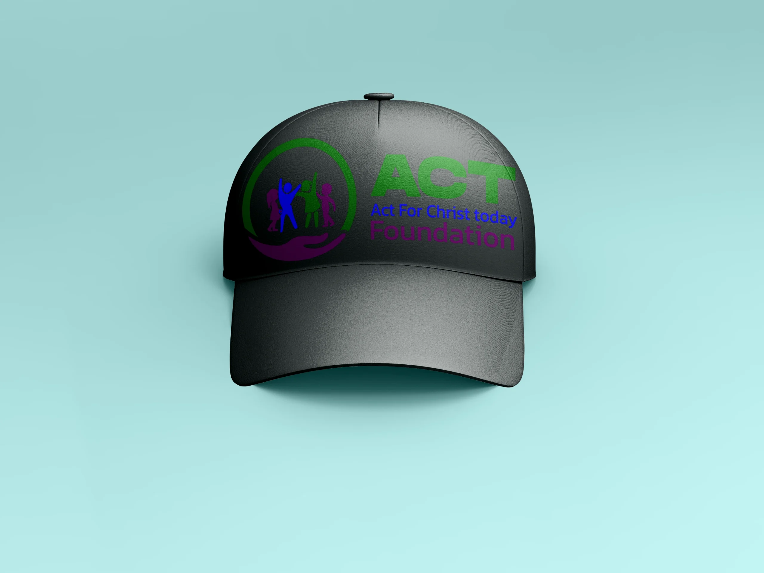ACT-Branded Black Face Cap